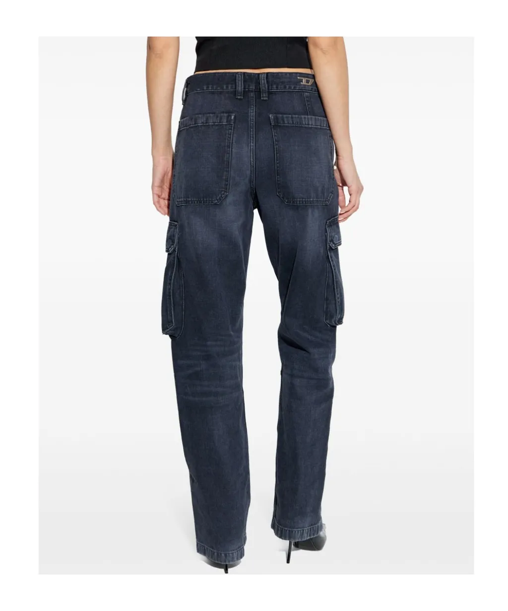 D-Pot-Cargo Logo Plaque Jeans