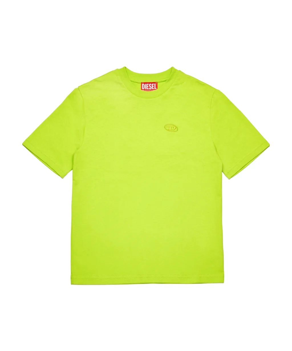 Oval-D Logo Embroidered Crewneck T-Shirt