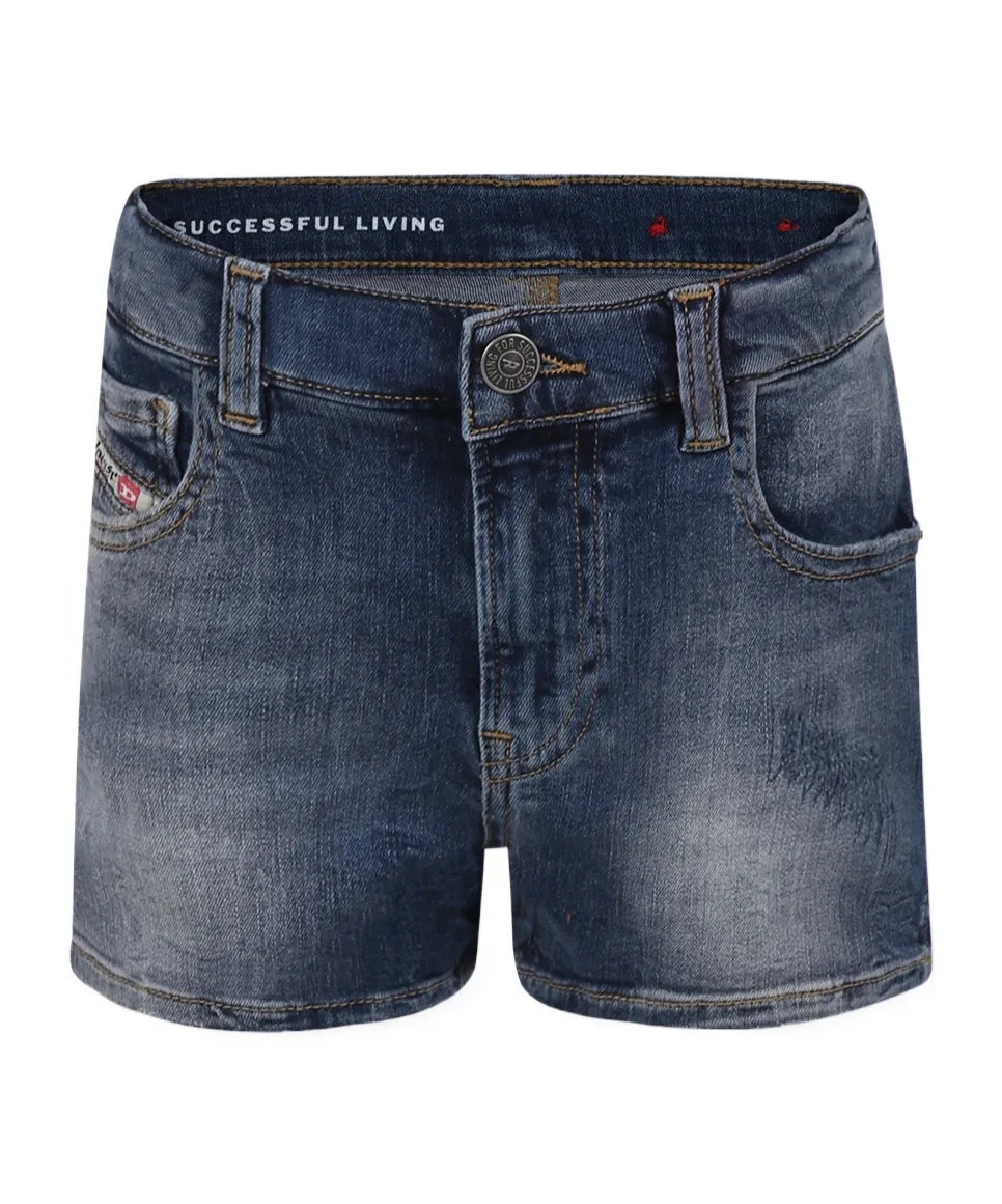 Distressed Denim Shorts