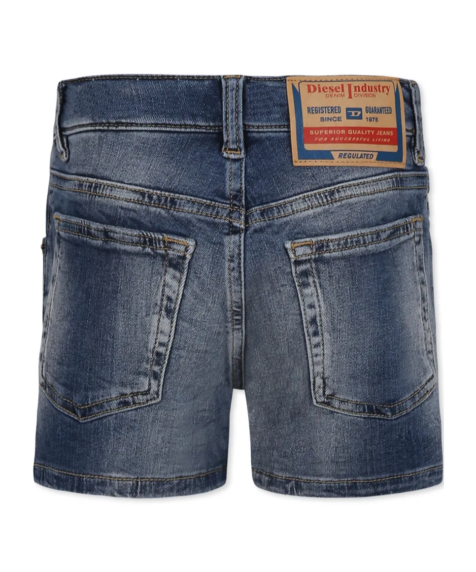 Distressed Denim Shorts