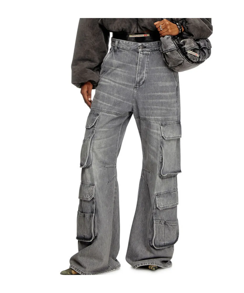1996 D-Sire Wide-Leg Cargo Jeans