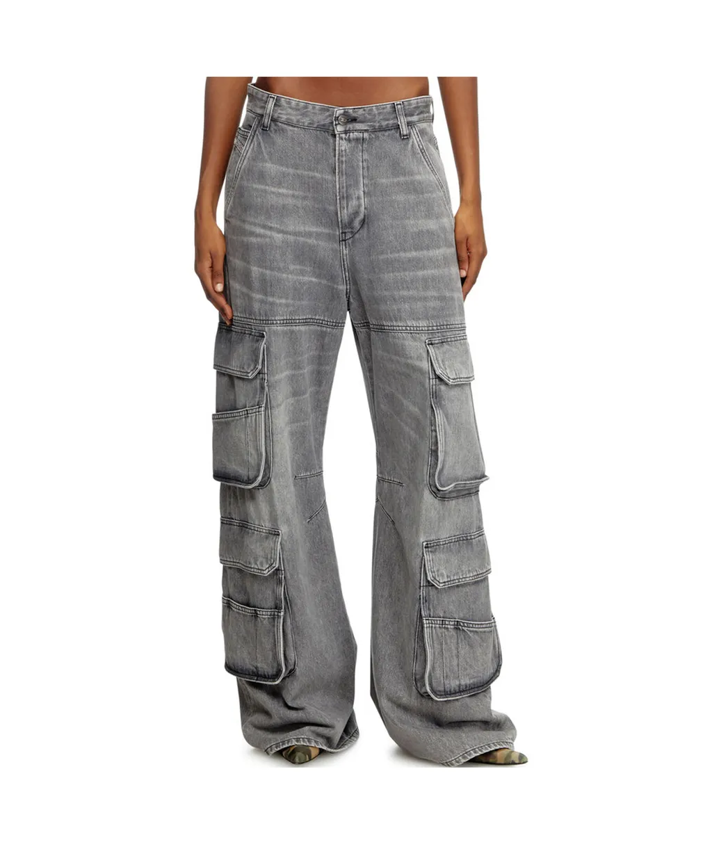 1996 D-Sire Wide-Leg Cargo Jeans