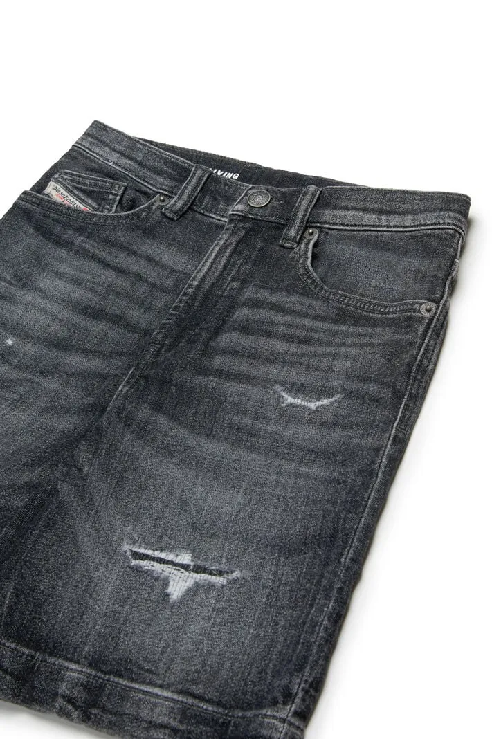 Distressed Denim Shorts