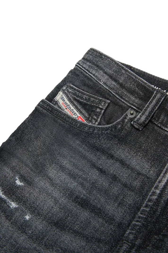 Distressed Denim Shorts