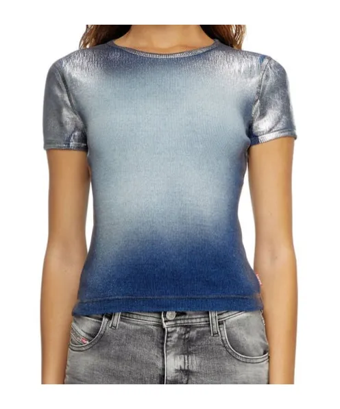 T-Ele-Long-Q1 Faded Metallic T-Shirt