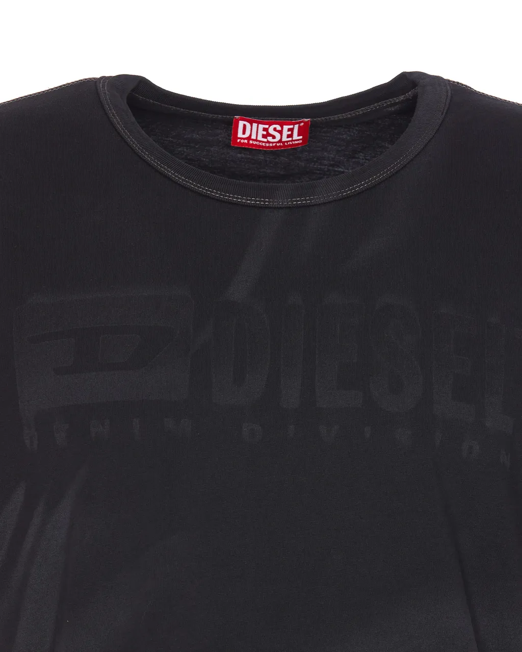 T-Adjust-R13 Laser-Faded Logo T-Shirt