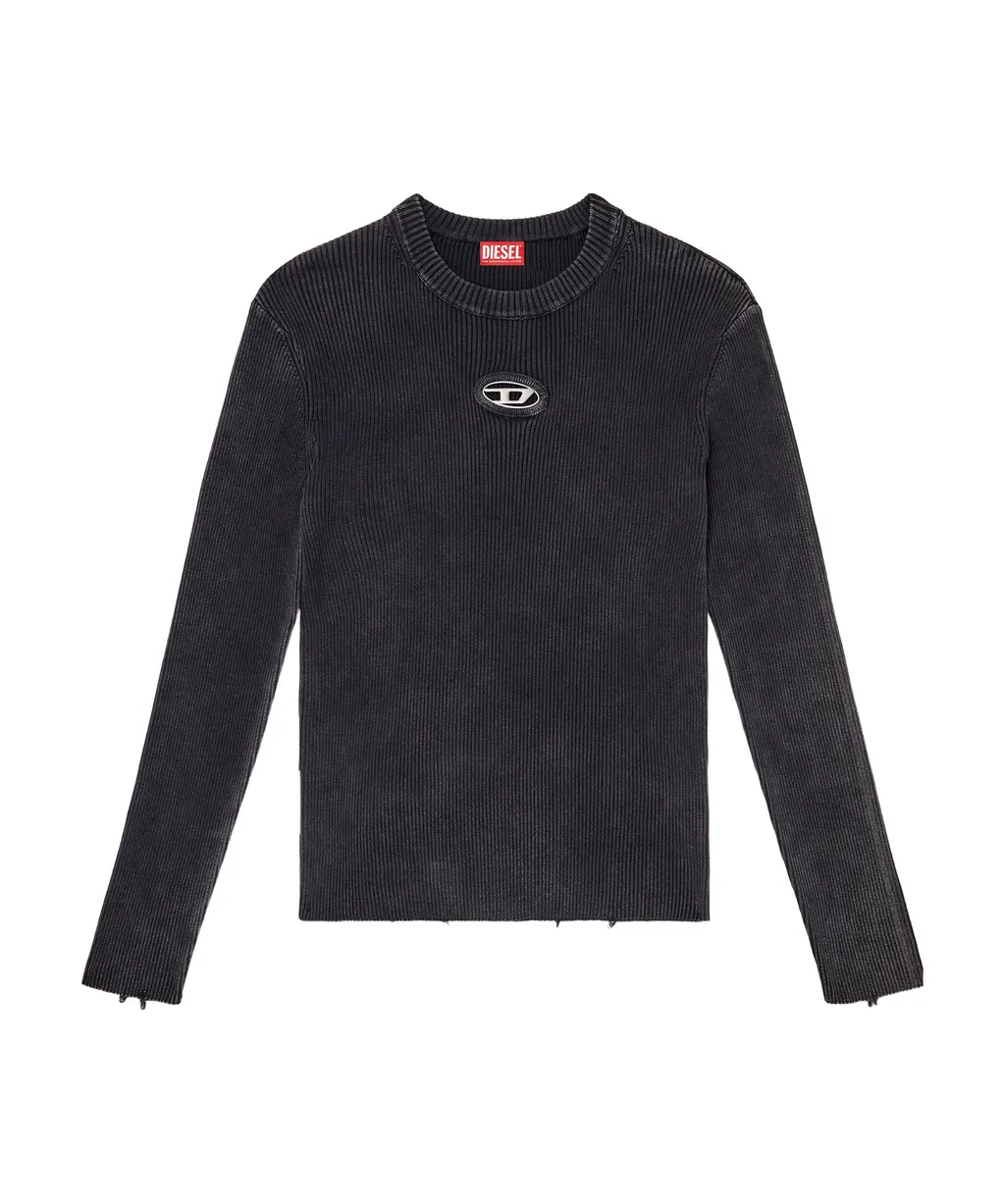 K-Darin-D Cut-Out Logo Distressed Jumper