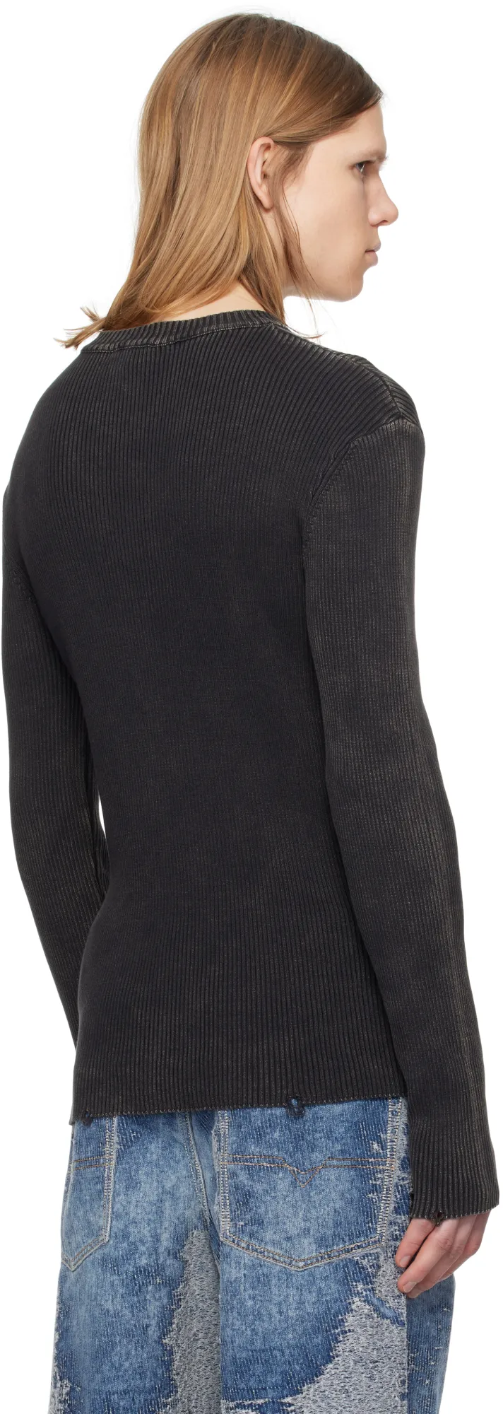 K-Darin-D Cut-Out Logo Distressed Jumper