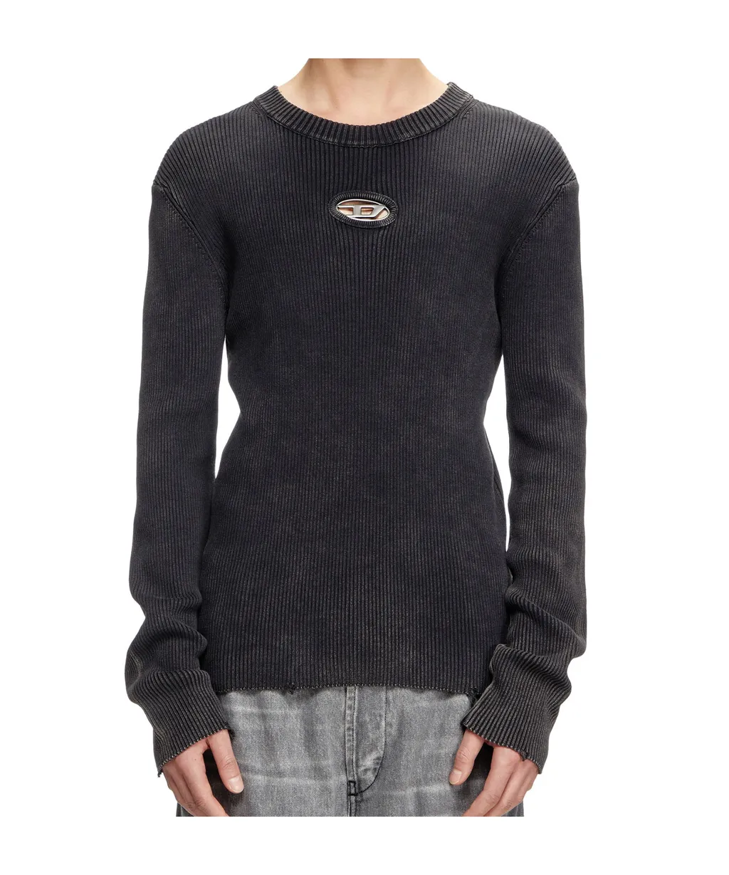 K-Darin-D Cut-Out Logo Distressed Jumper