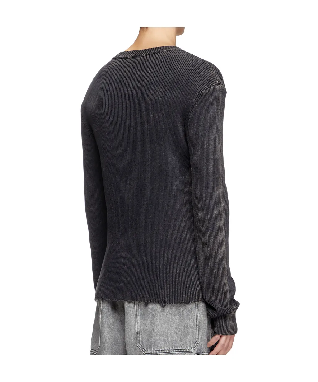 K-Darin-D Cut-Out Logo Distressed Jumper