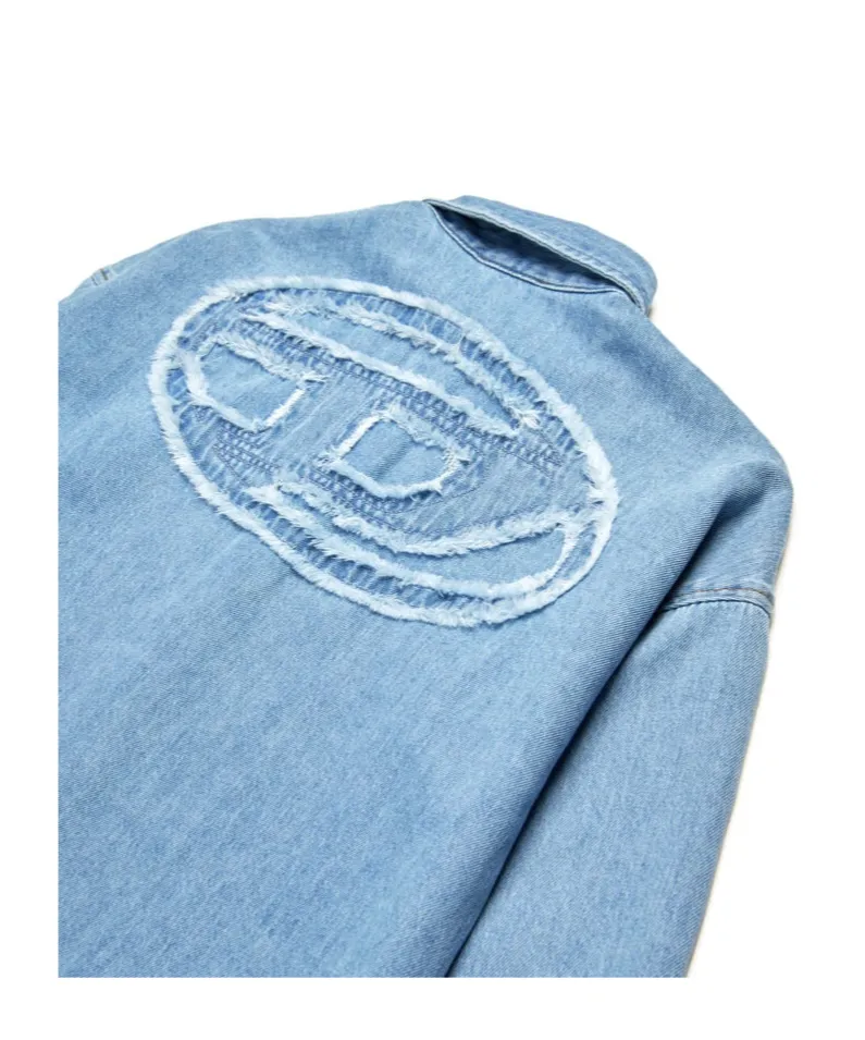 Long-Sleeved Denim Shirt