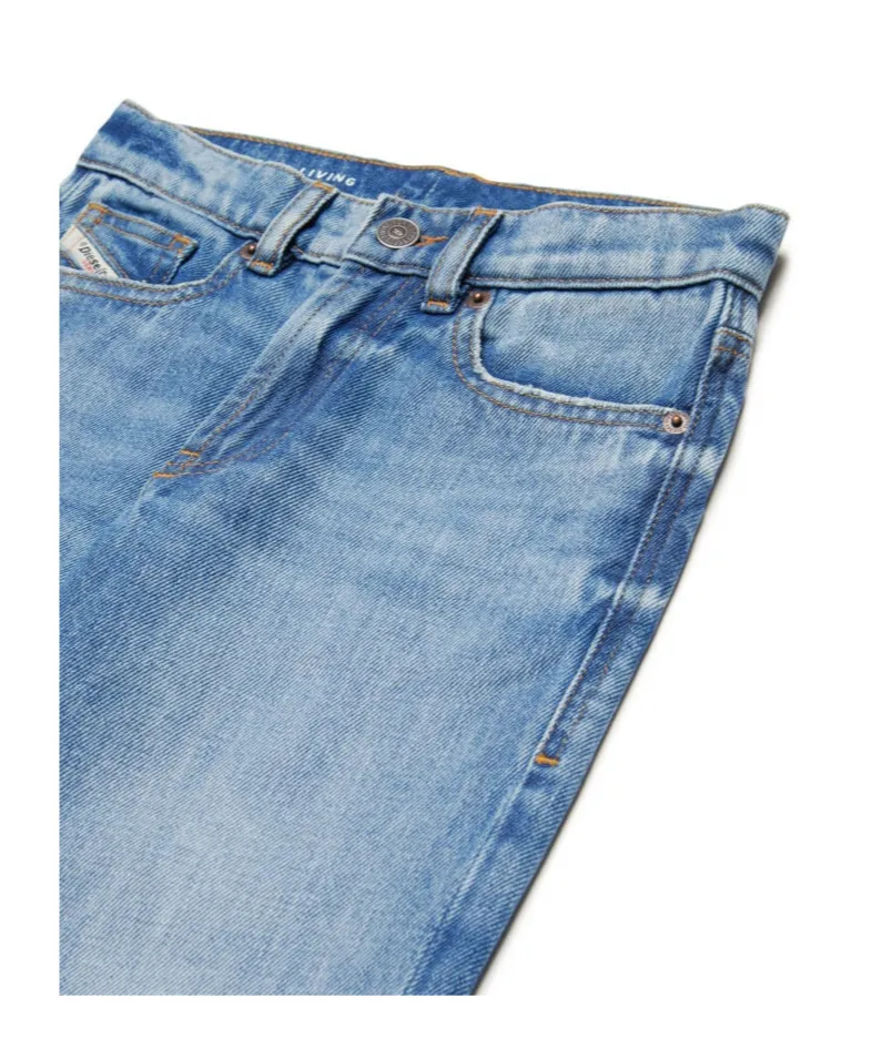 Mid-Waisted Straight-Leg Jeans