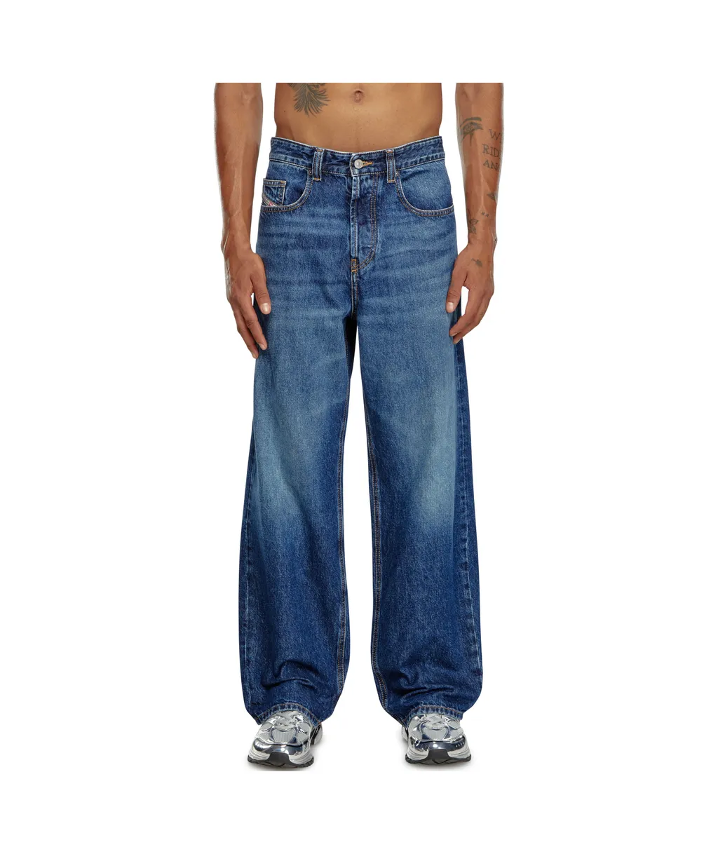 D-Macro Logo Patch Jeans