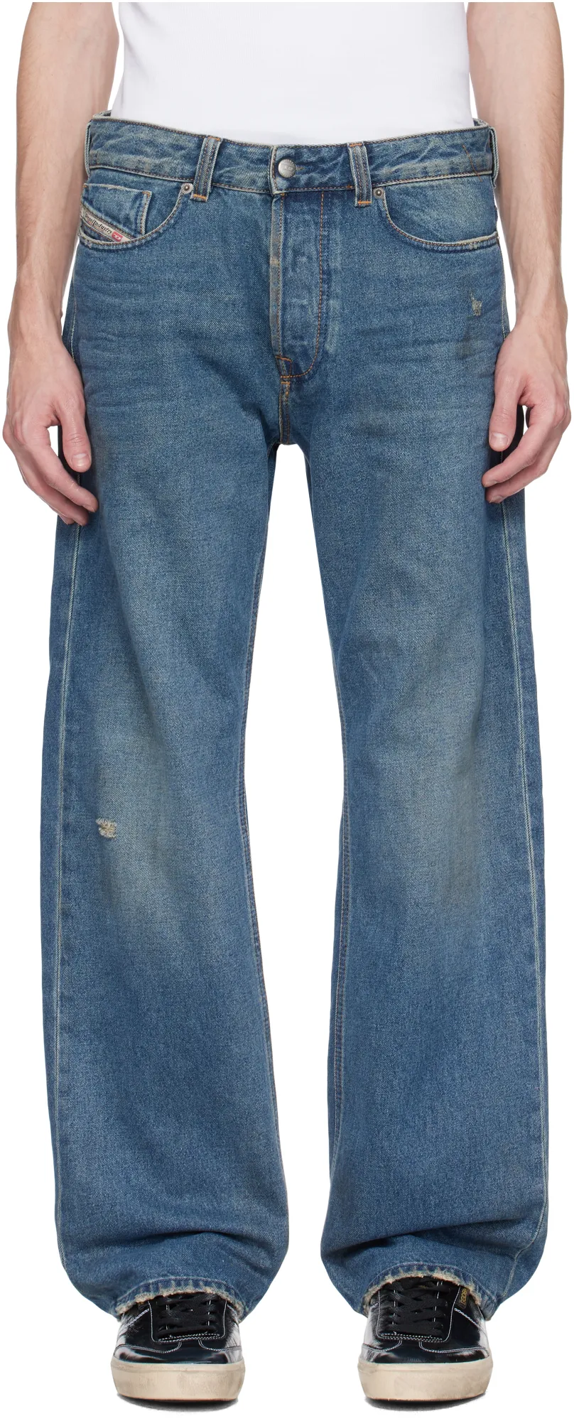 1980 D-Eeper Relaxed Distressed Jeans