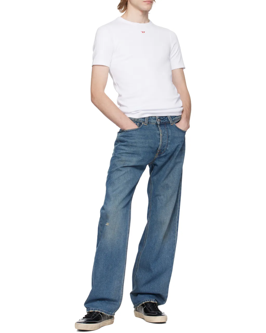 1980 D-Eeper Relaxed Distressed Jeans