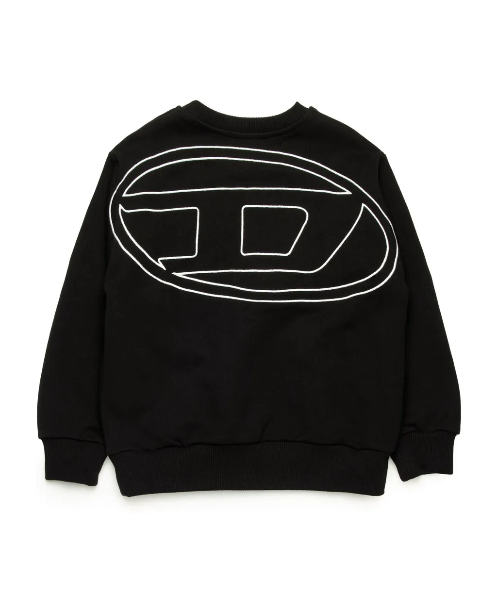 Kids Oval-D Logo Embroidered Oversized Sweatshirt