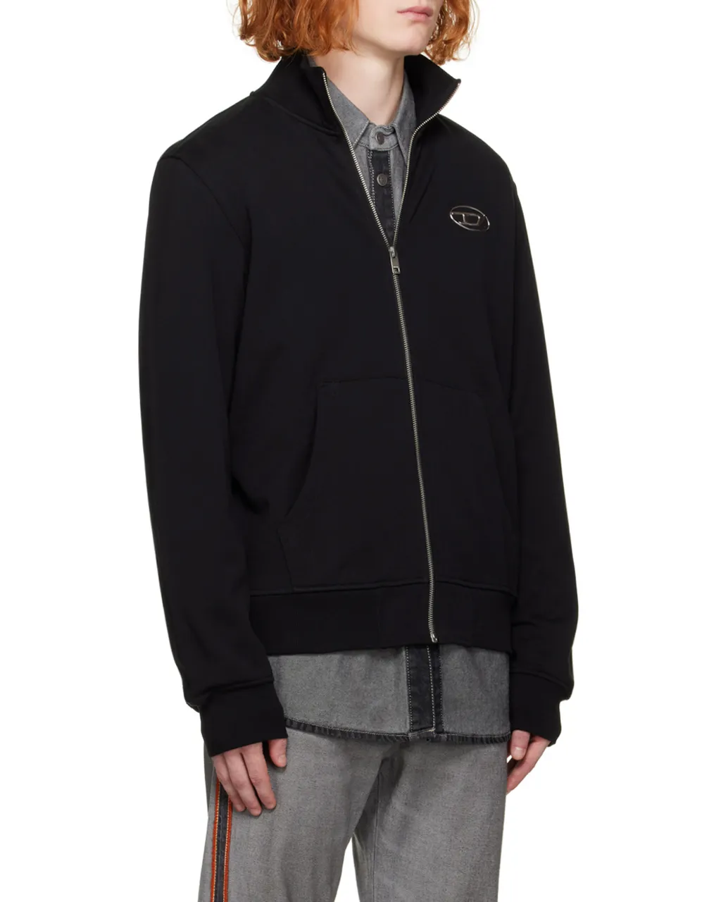 S-Ginni Logo Patch Zipped Hoodie