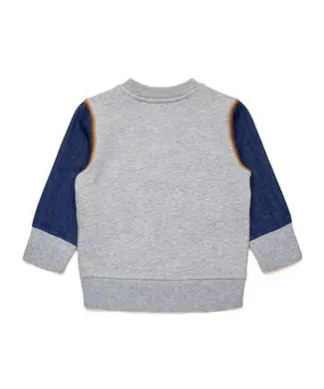 Oval D Logo Patch Crewneck Sweatshirt