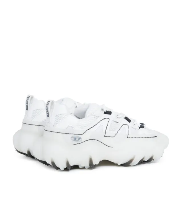 S-Prototype Round Toe Lace-Up Sneakers