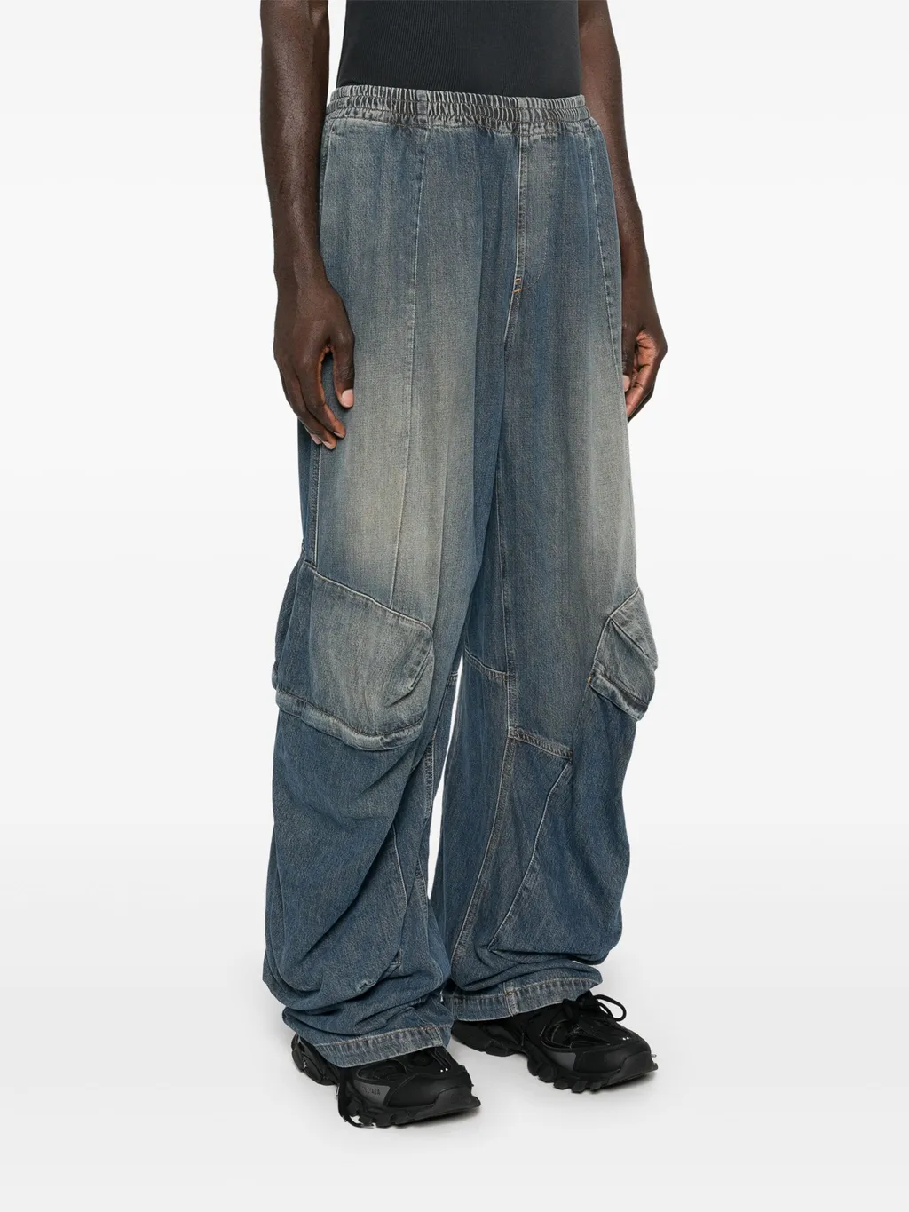D-Para Elasticated Waistband Jeans