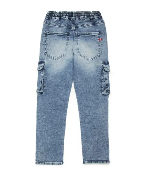 Drawstring Cargo Jeans