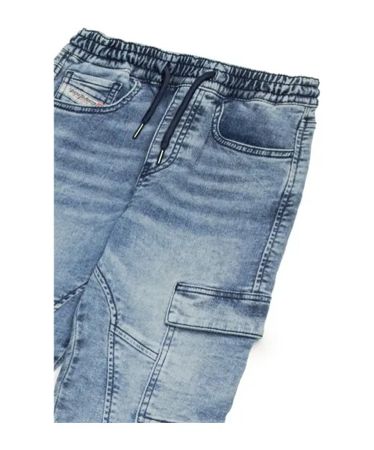 Drawstring Cargo Jeans