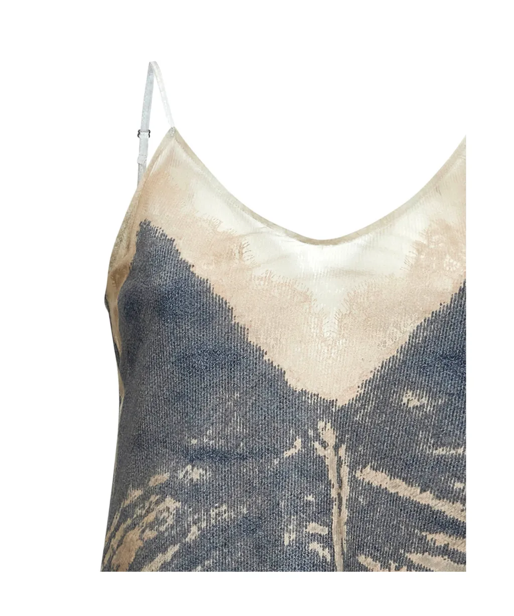 Spaghetti Strap Denim Top