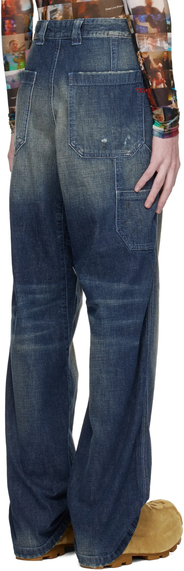 D-Livery Distressed Straight Jeans
