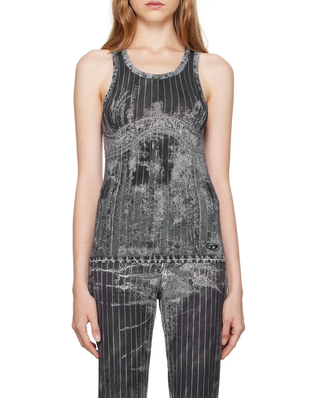 T-Stripe Logo-Embroidered Tank Top