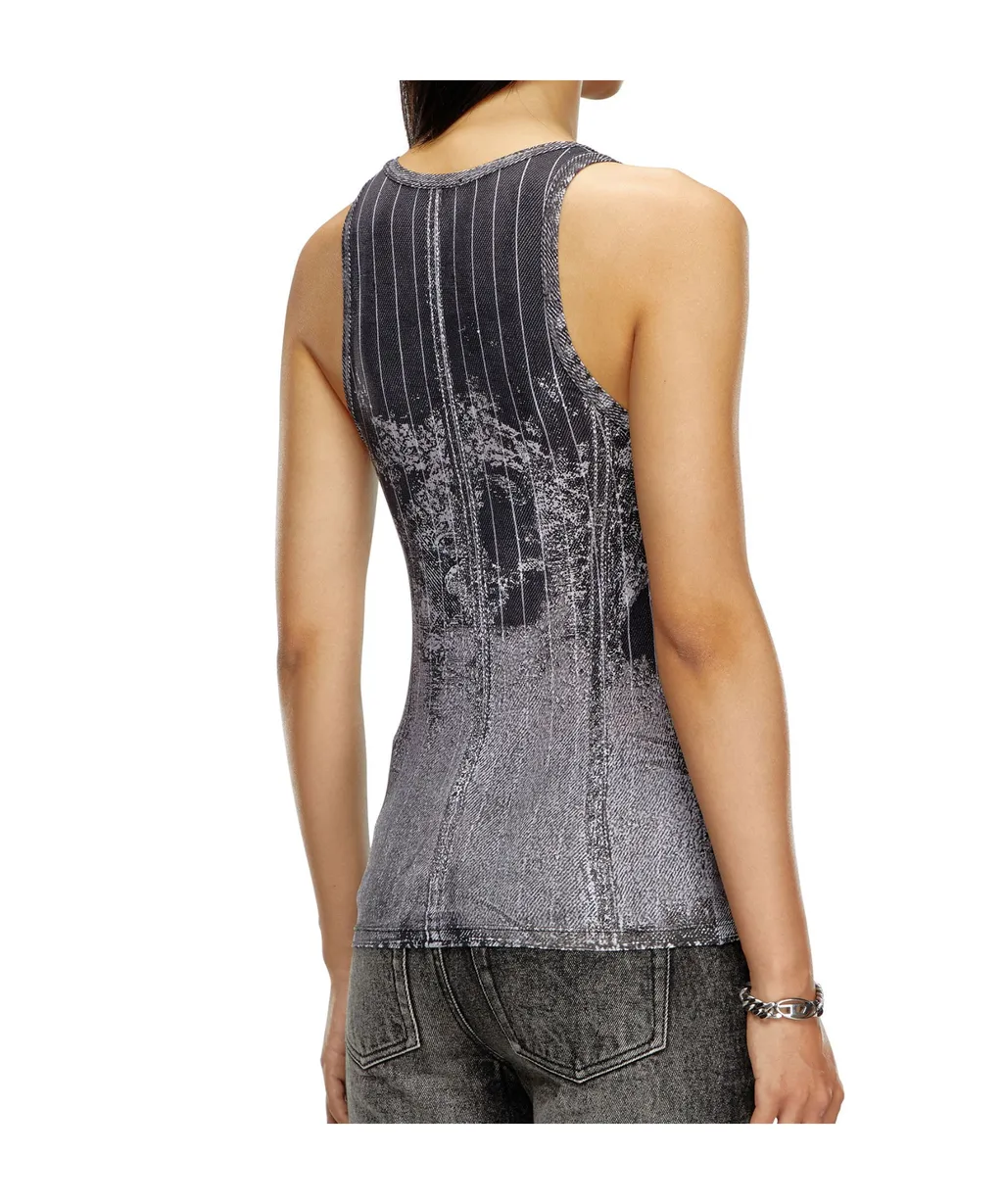 T-Stripe Logo-Embroidered Tank Top