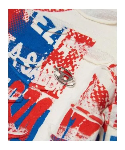 Graphic-Printed Long-Sleeved Top