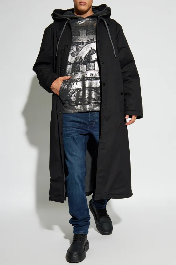S-Boxt-Hood-Q6 Logo-Printed Hoodie