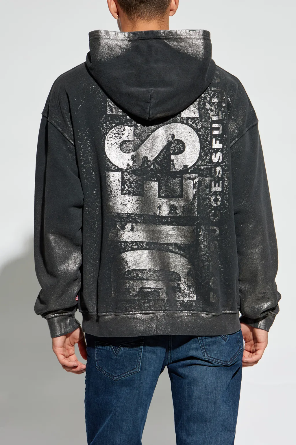 S-Boxt-Hood-Q6 Logo-Printed Hoodie