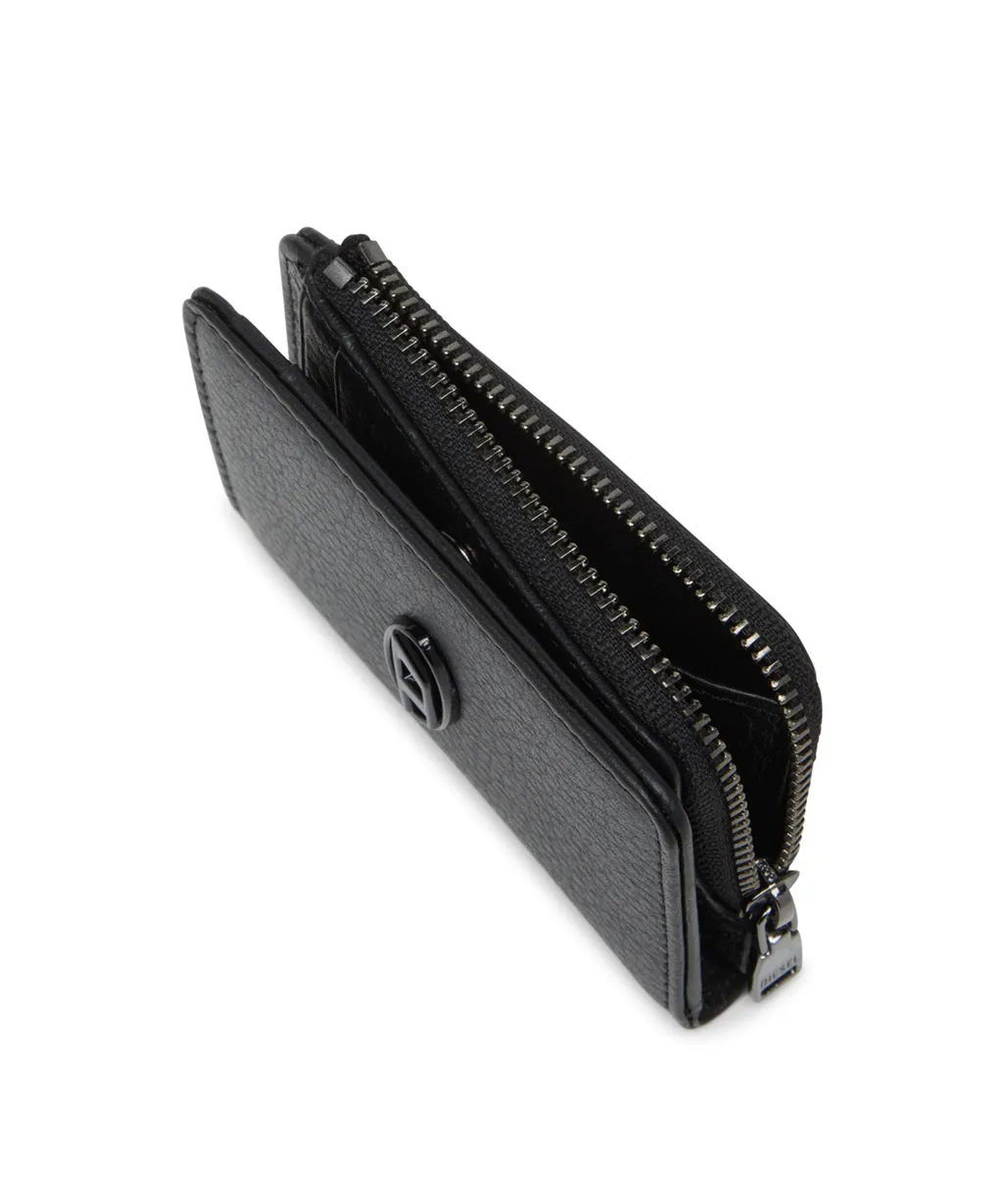 Logo Plaque Leather Wallet