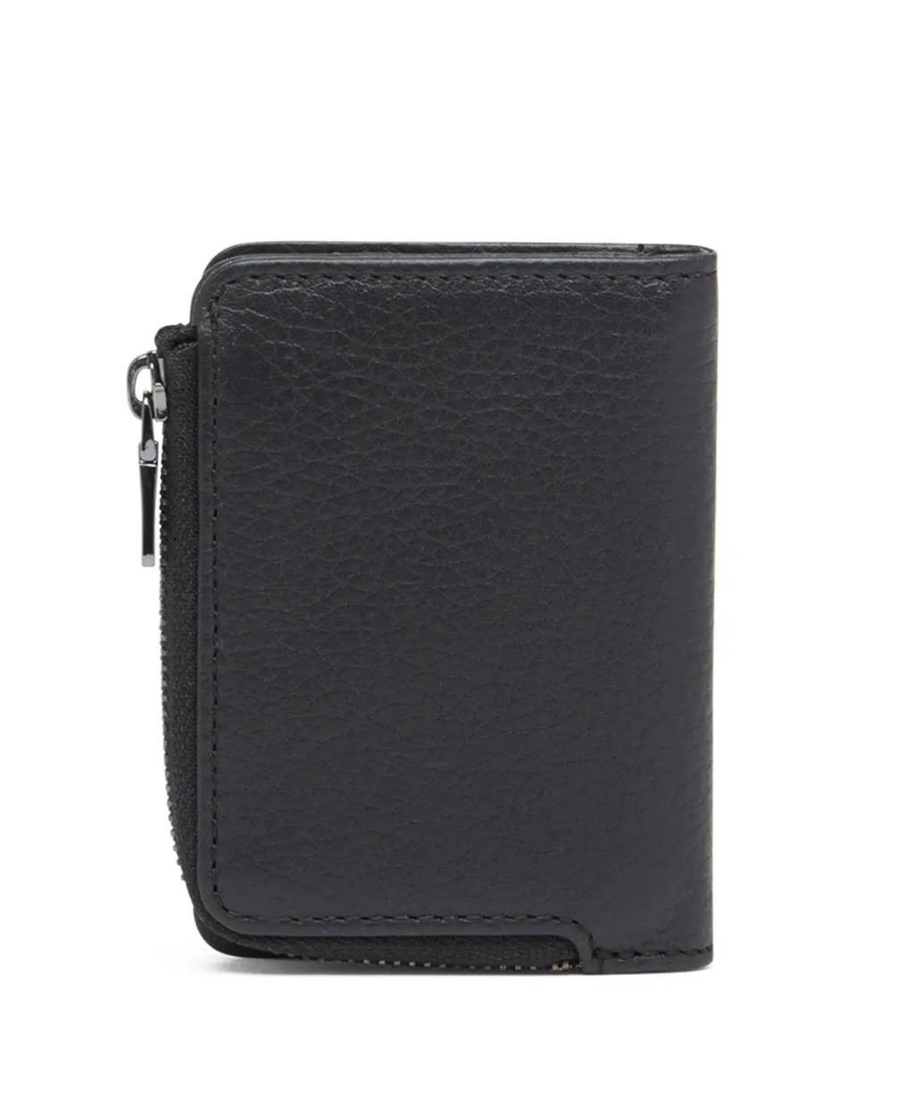 Logo Plaque Leather Wallet