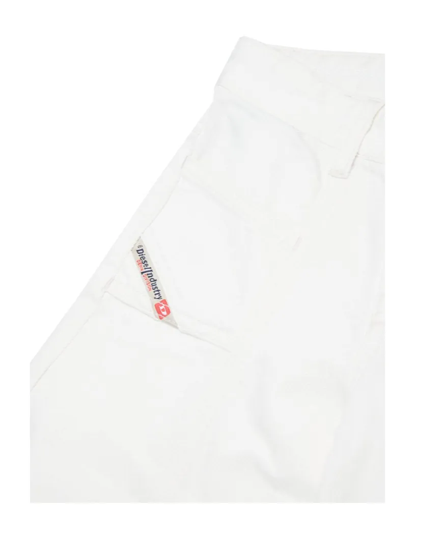 Logo Patch Wide Leg Jeans
