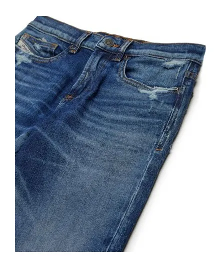 Mid-Rise Distressed Slim-Fit Jeans
