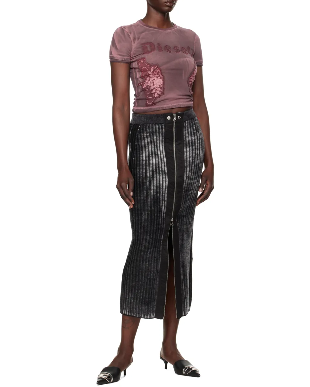 T-Uncut Appliqué Faded T-Shirt