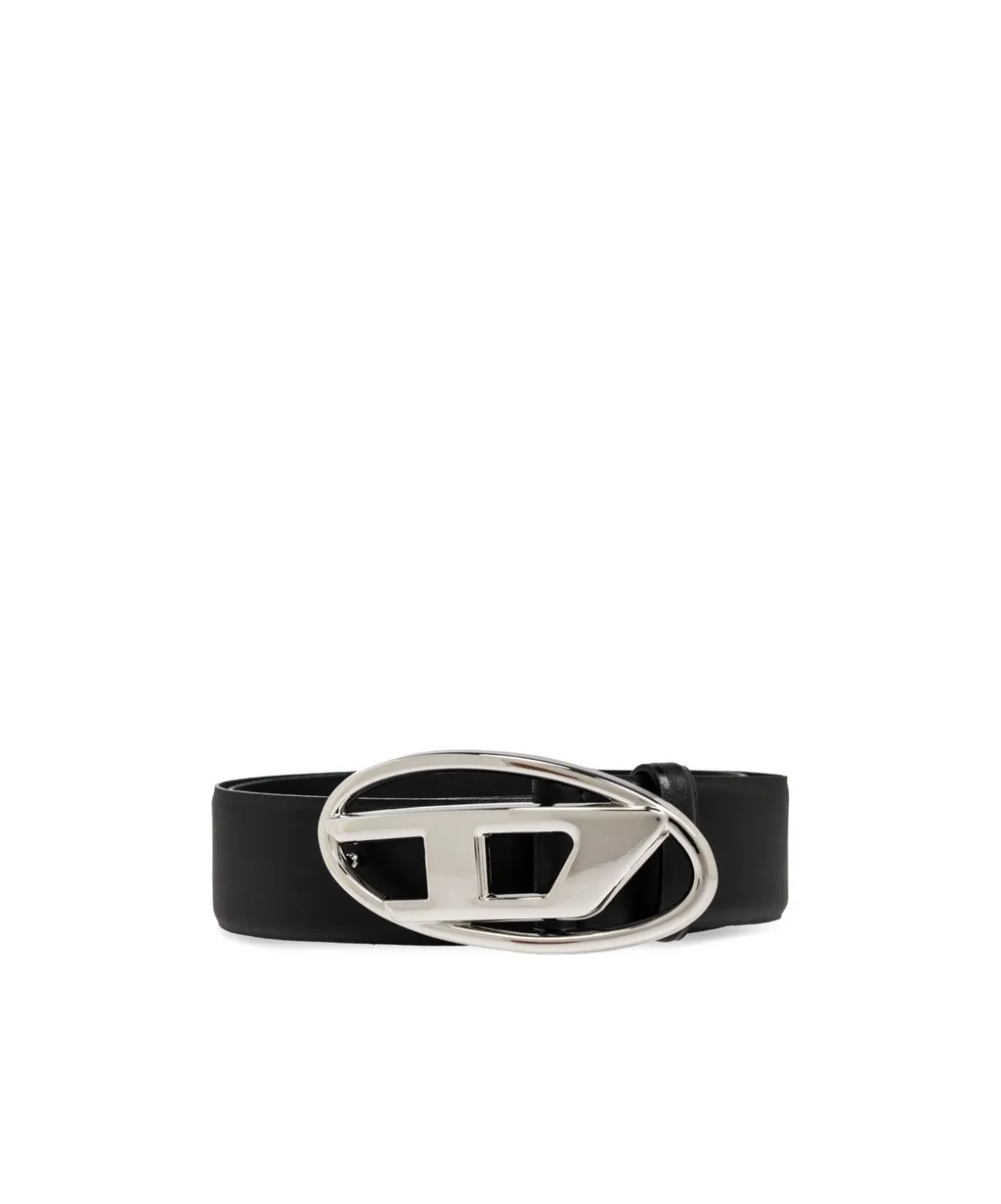 1Dr Logo-Buckle Leather Belt