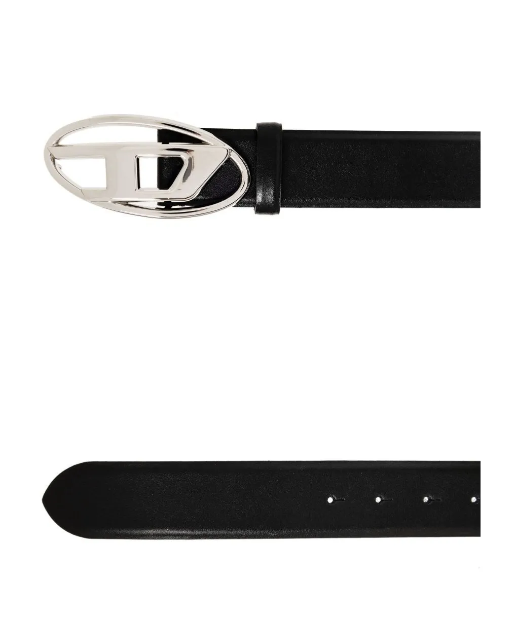 1Dr Logo-Buckle Leather Belt