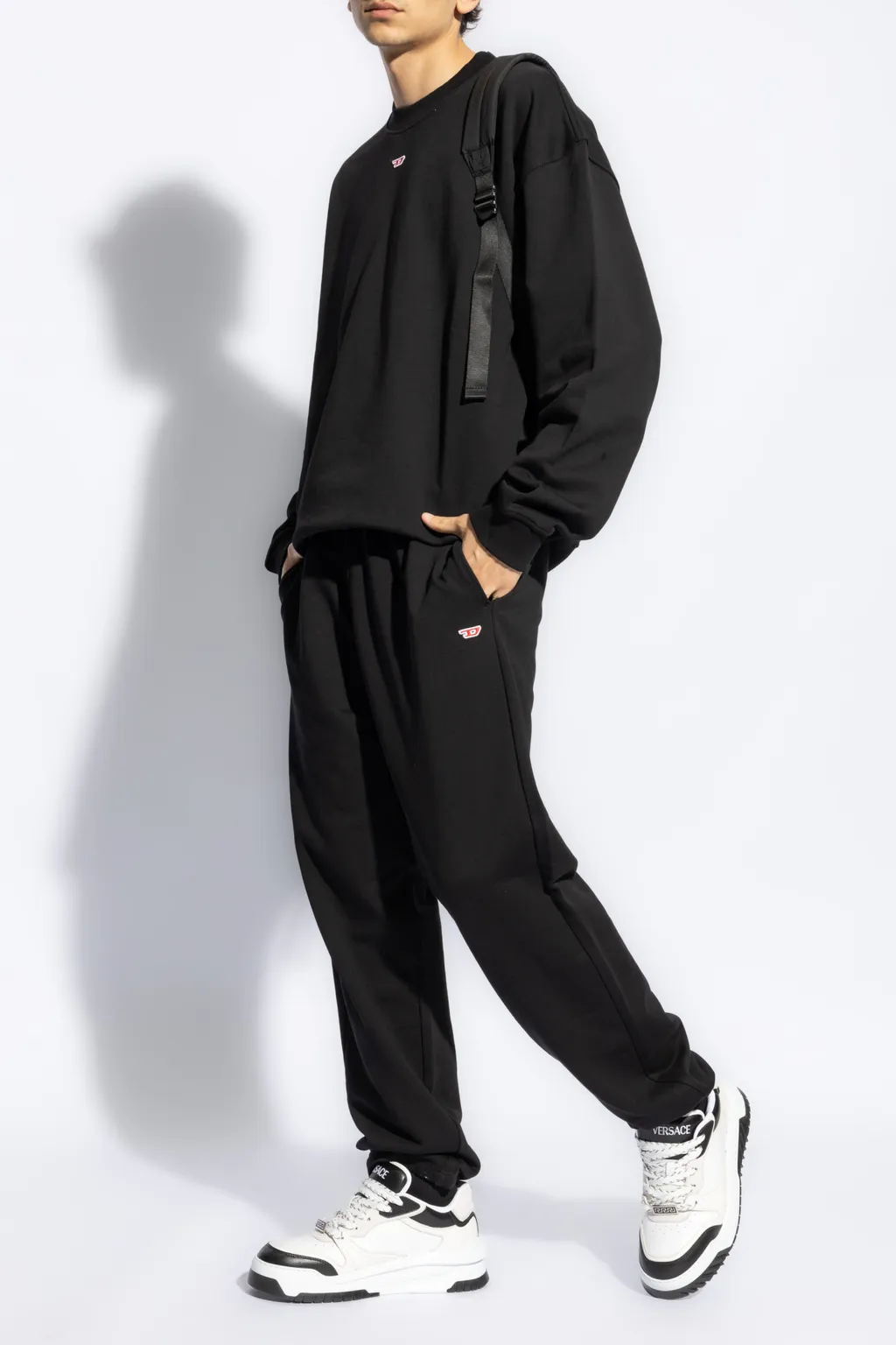 Logo-Patch Cotton Track Pants