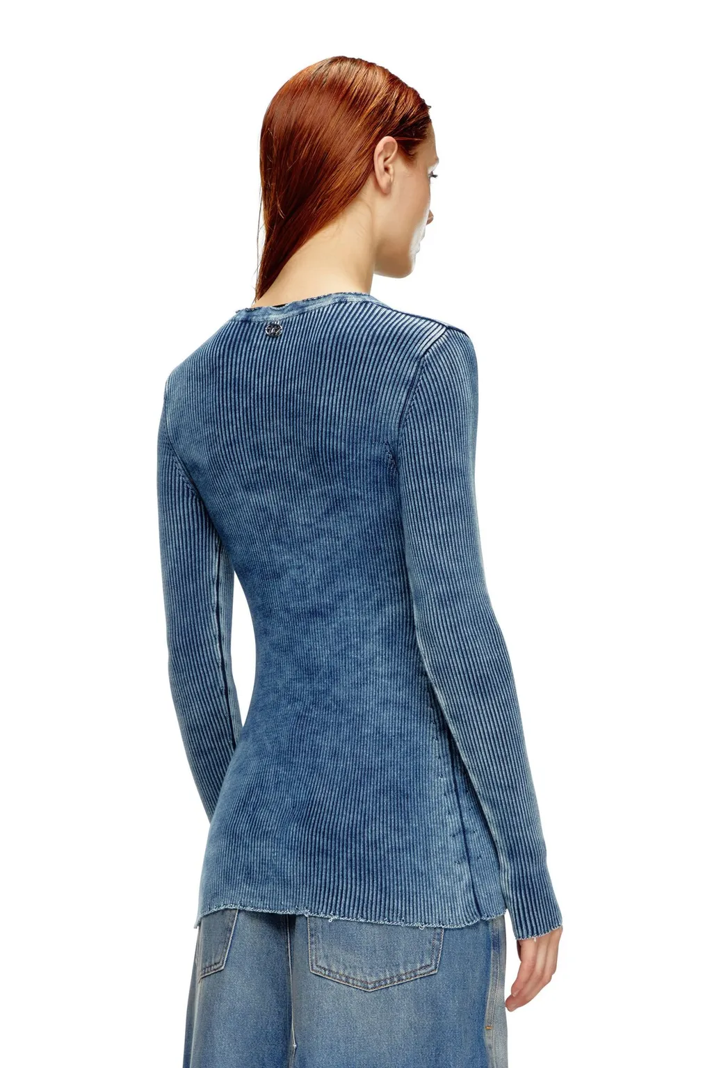 M-Acerata Ribbed-Knit Cardigan