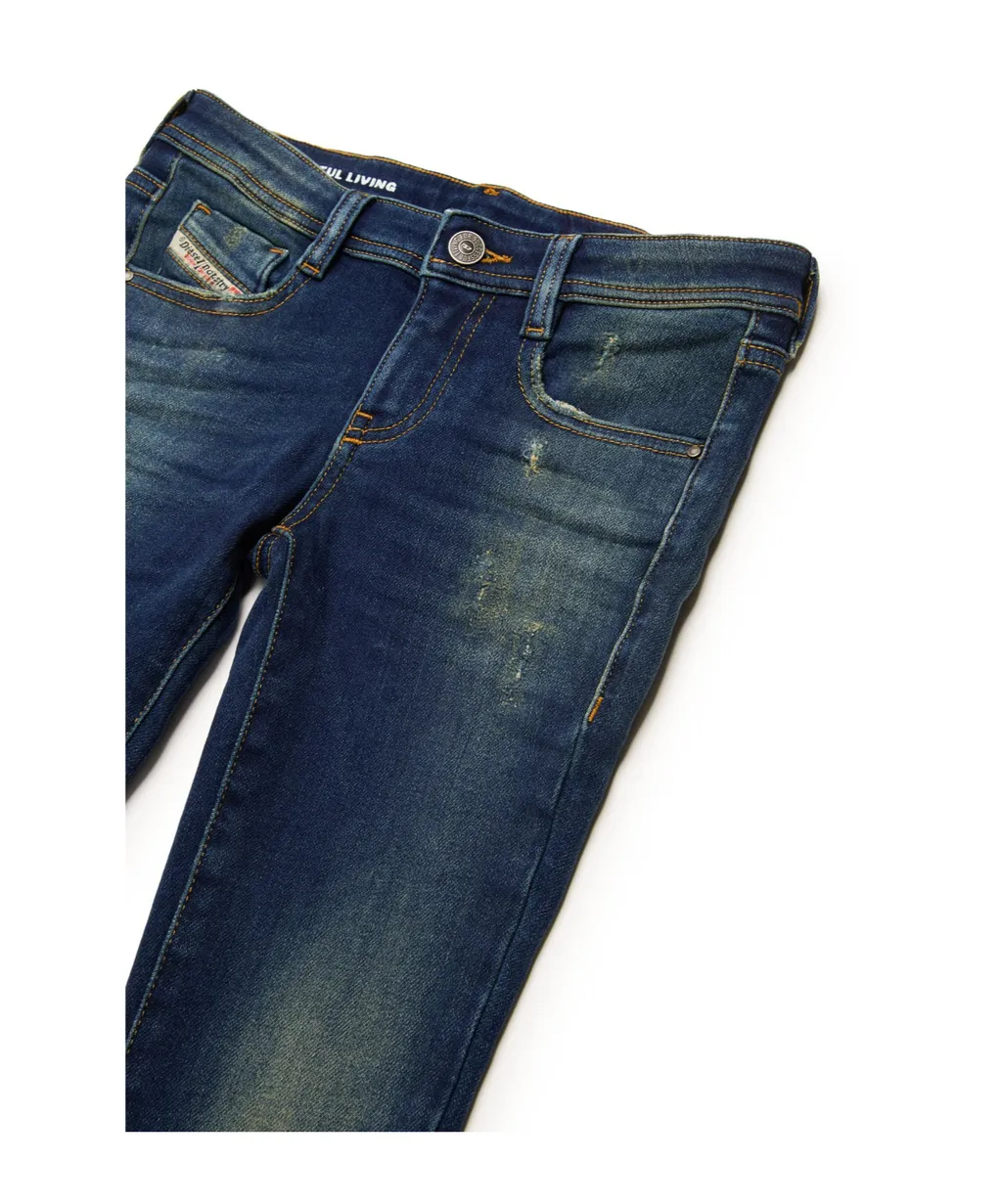 1969 D-Ebbey Distressed Bootcut Jeans
