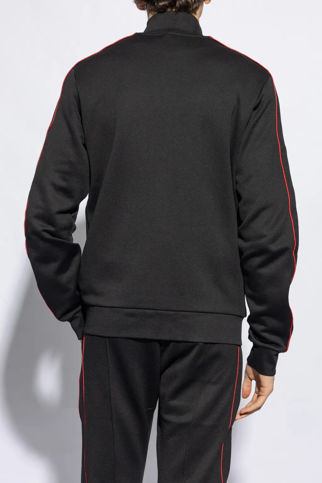 Logo-Embroidered Zip-Up Cardigan