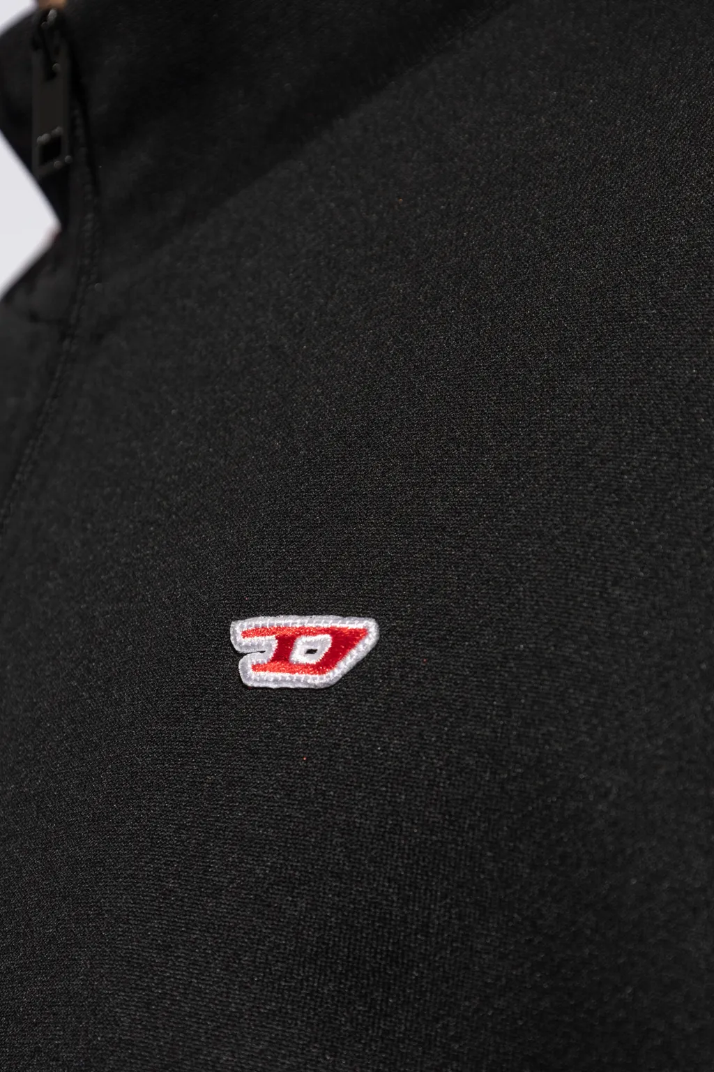 Logo-Embroidered Zip-Up Cardigan