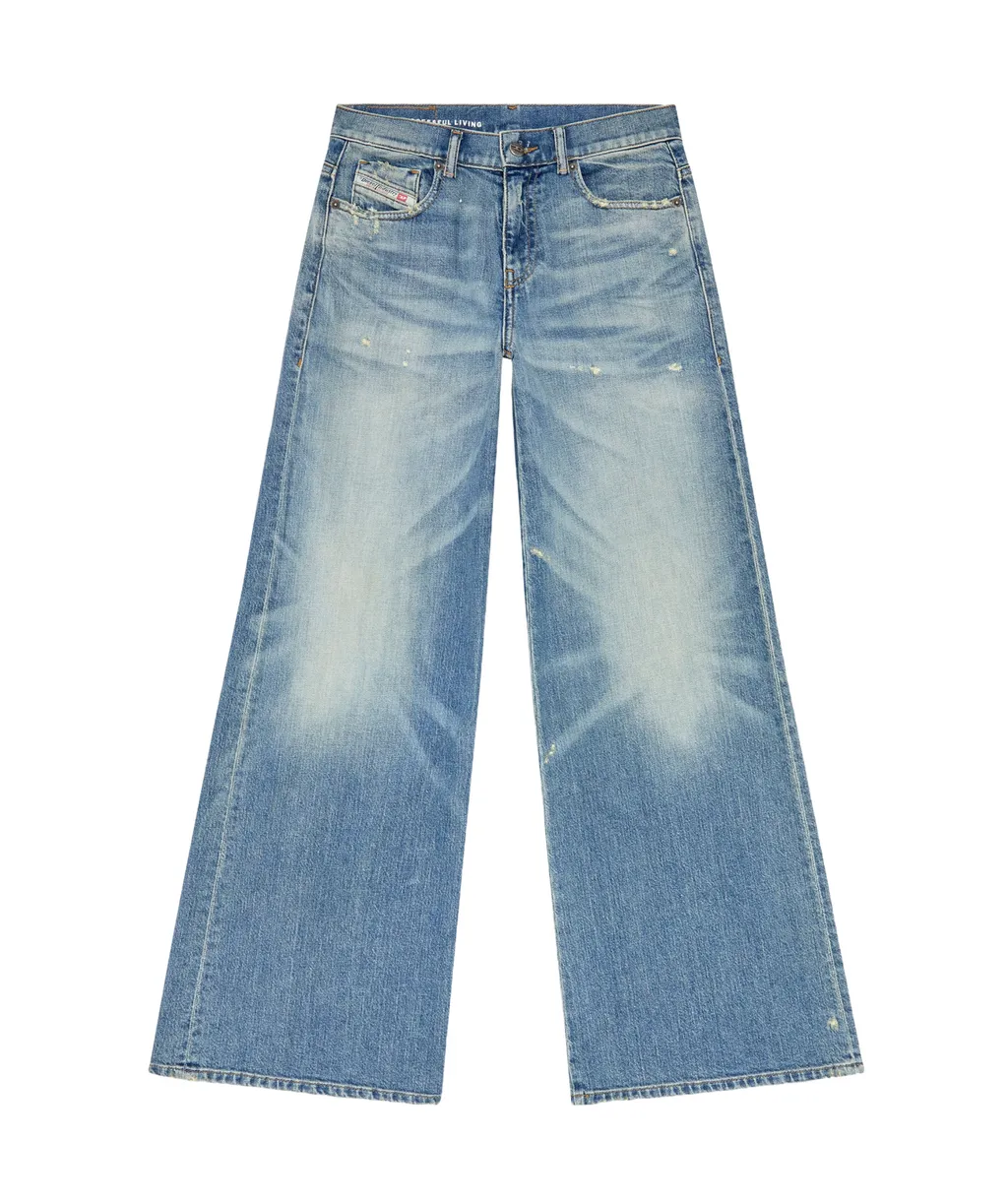1978 D-Akemi Distressed Bootcut Flared Jeans