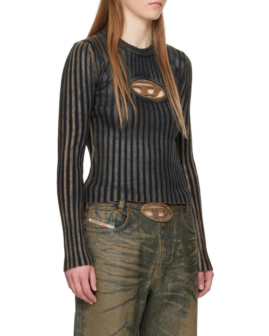 Rib Round-Neck Sweater
