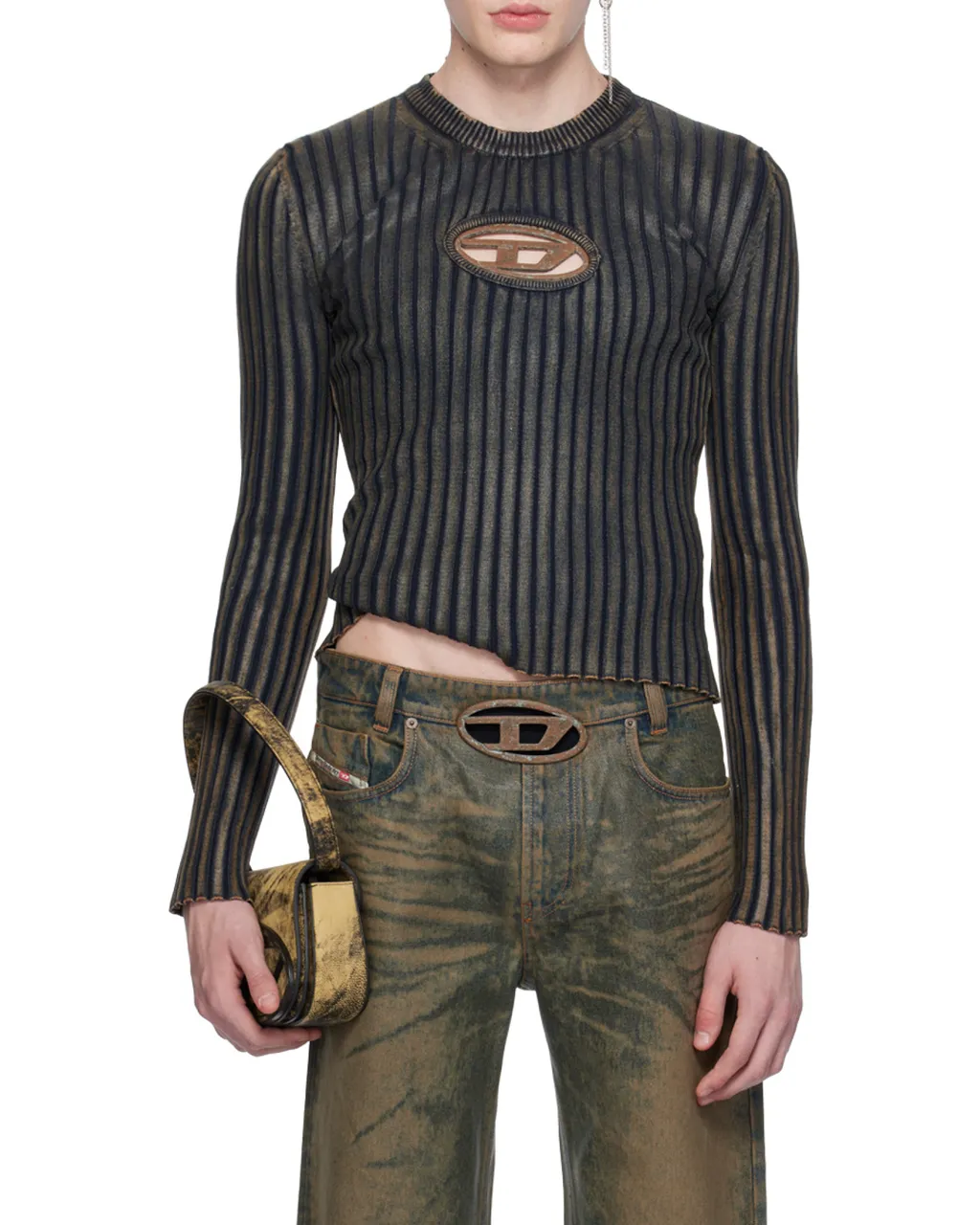 Rib Round-Neck Sweater