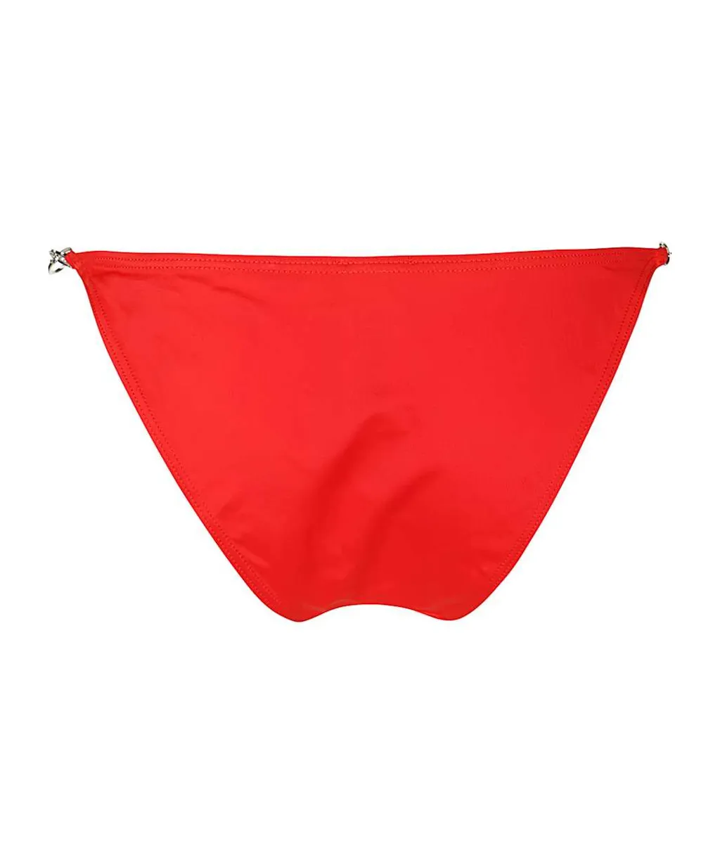 Logo-Plaque Side-Ring Bikini Bottom