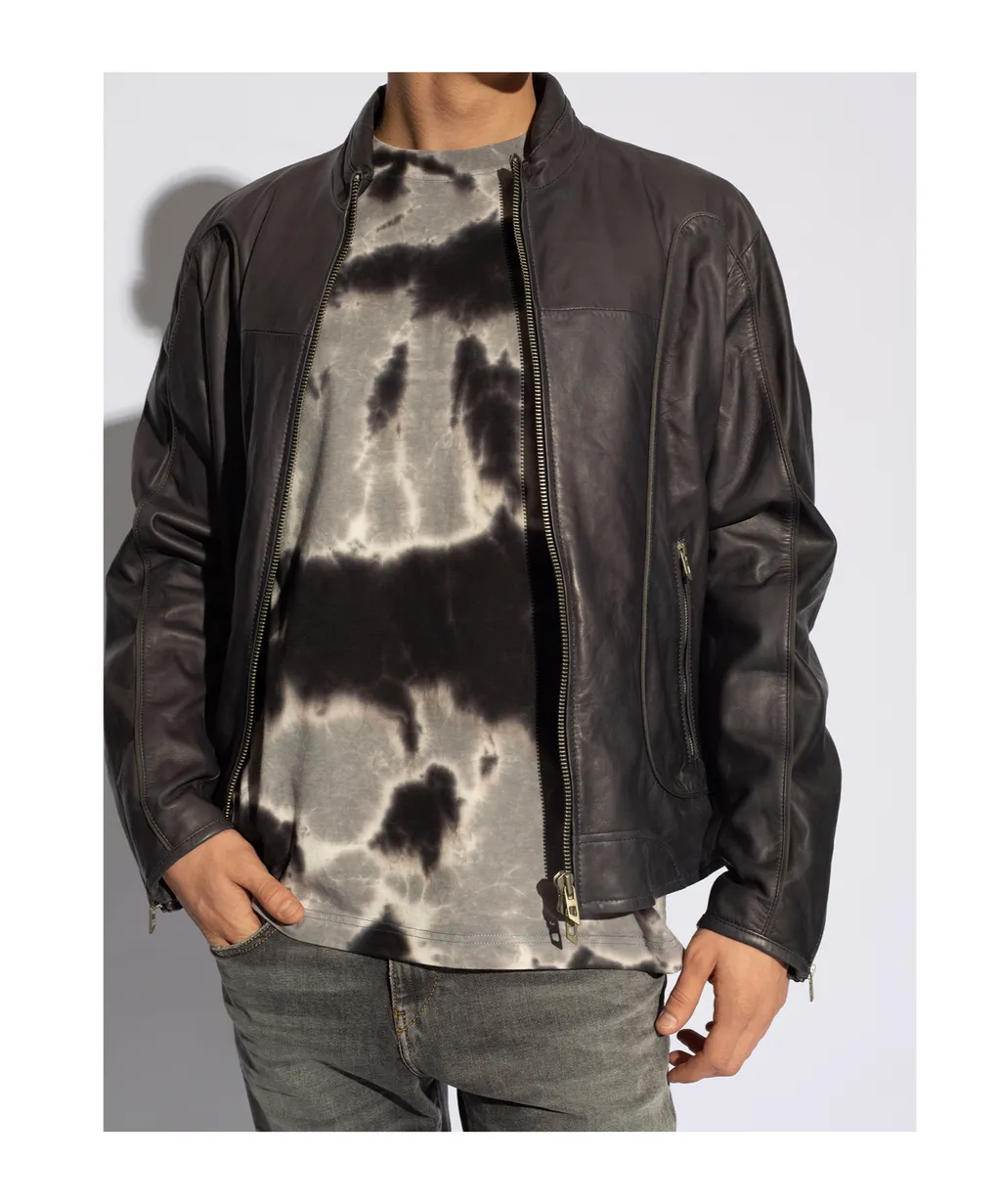 L-Krix Leather Biker Jacket